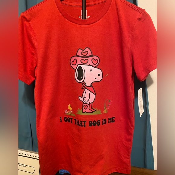 Needful tees Tops - NWT!!  I GOT THAT DOG IN ME- SNOOPY stretch tee